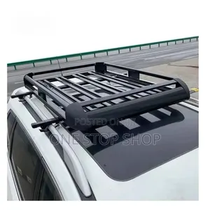 Black Roof Rack Basket Luggage Carrier