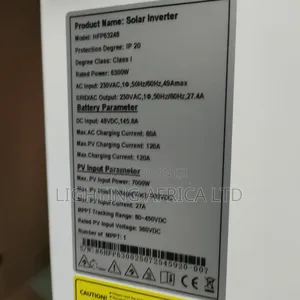 Golden Solar 6.3 Kva - 48v Hybrid Inverter MPPT 120a - 450 Voc