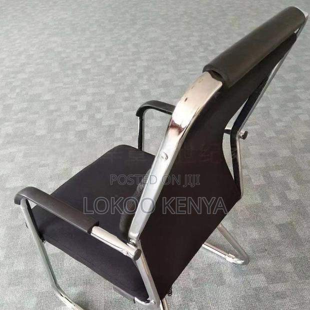 Office Chair; Executive Mesh-Leather Visitor's Waiting Chair - thumbnail 7