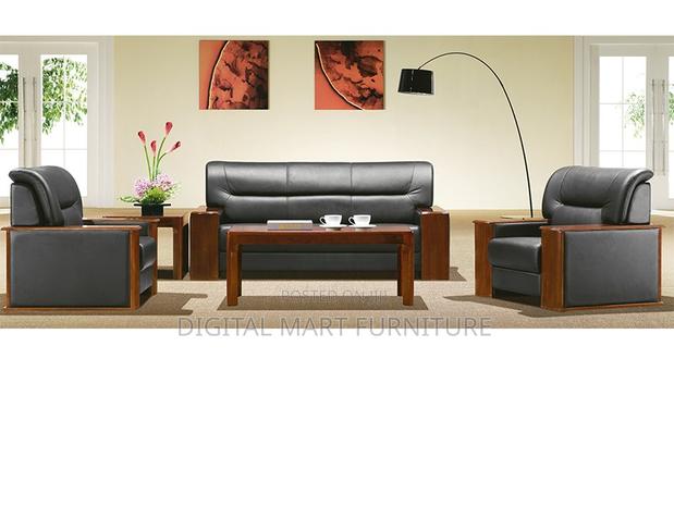 Black Modular Leather 5 Seater Couch - thumbnail 6