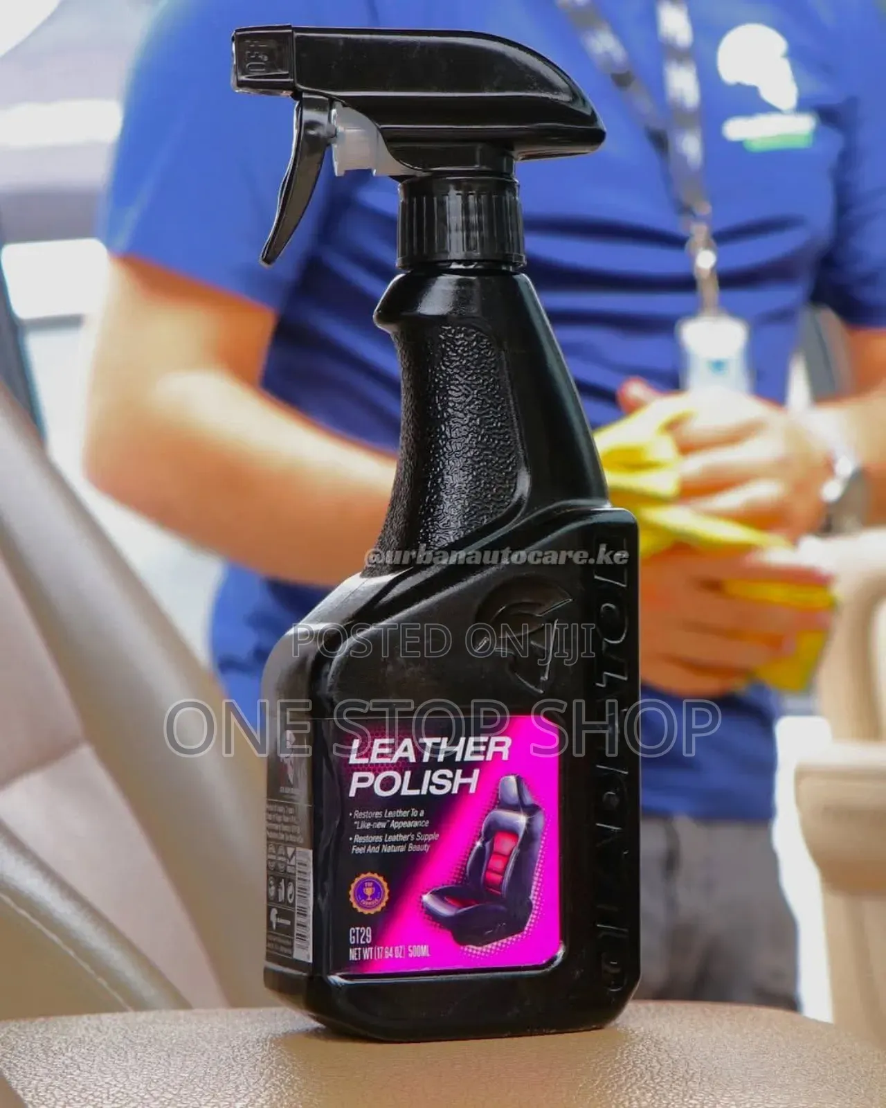 Flamingo Leather Polish Restores Leather Seat to Leave Ok New