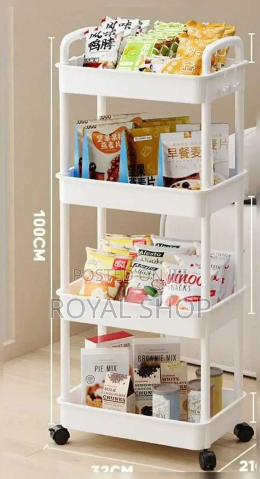 4 Tier Heavy Plastic Rack