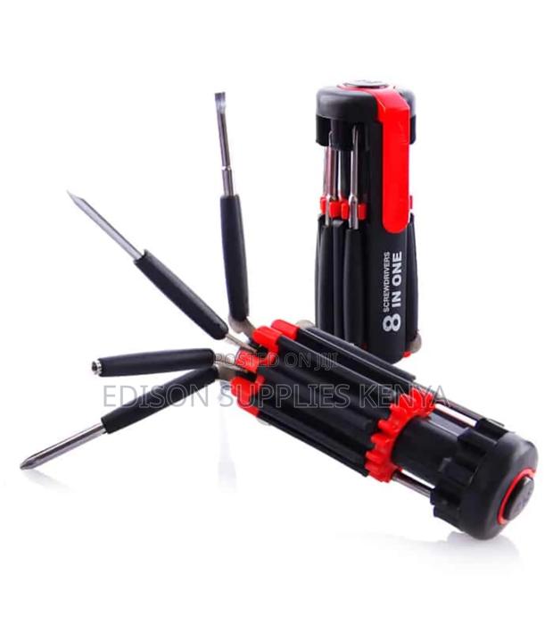Screwdrivers 8-in-1 Set Handle Torch Multi Bits Heads Screw Drivers - thumbnail 3