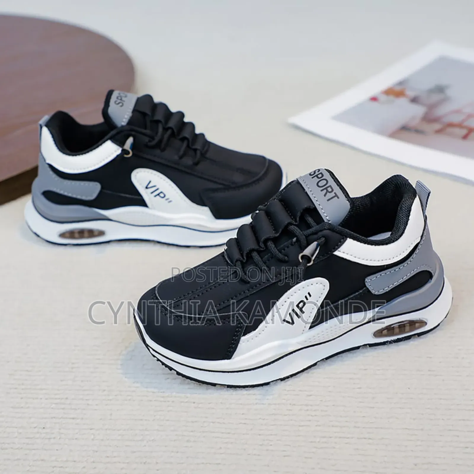 Cuuuteeee Blue and Black Sneakers