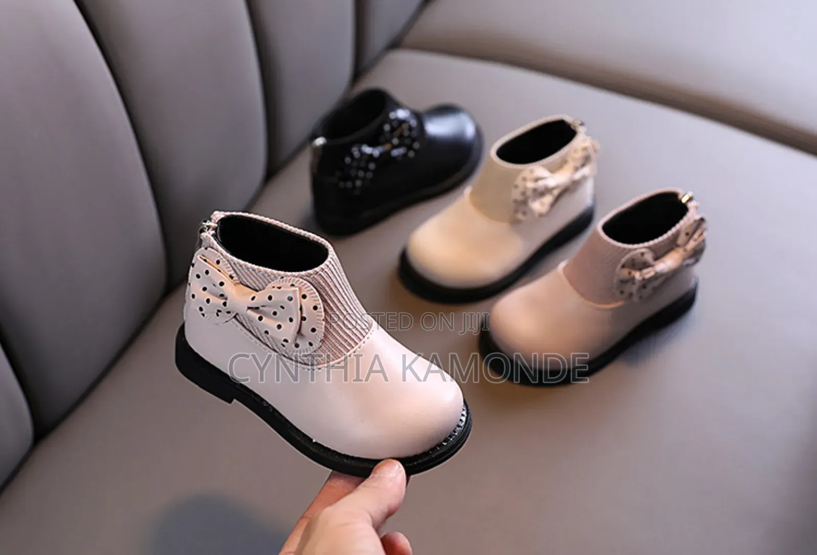 Beige , Peach , Black Girls Boots