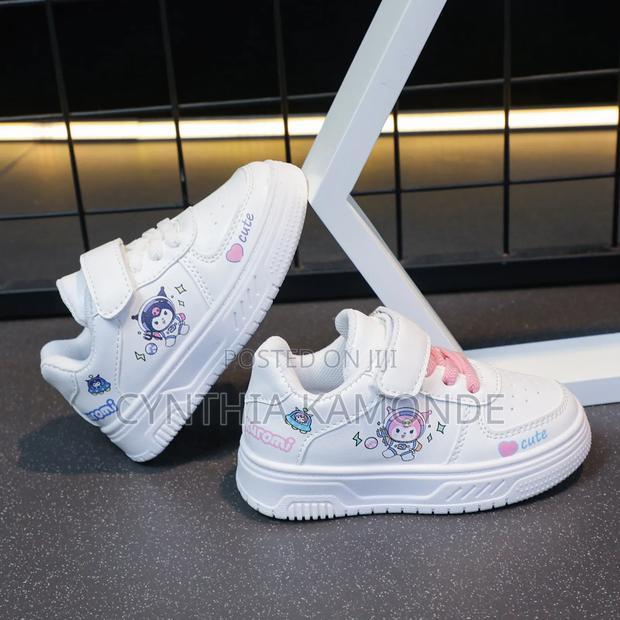White" Pink Sneakers - thumbnail 2
