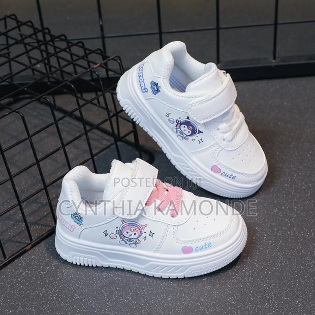 White" Pink Sneakers - thumbnail 4