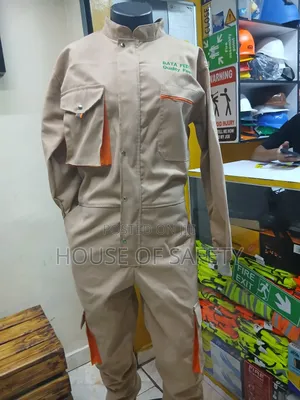 Beige Number 2 Overall Cargo-Style