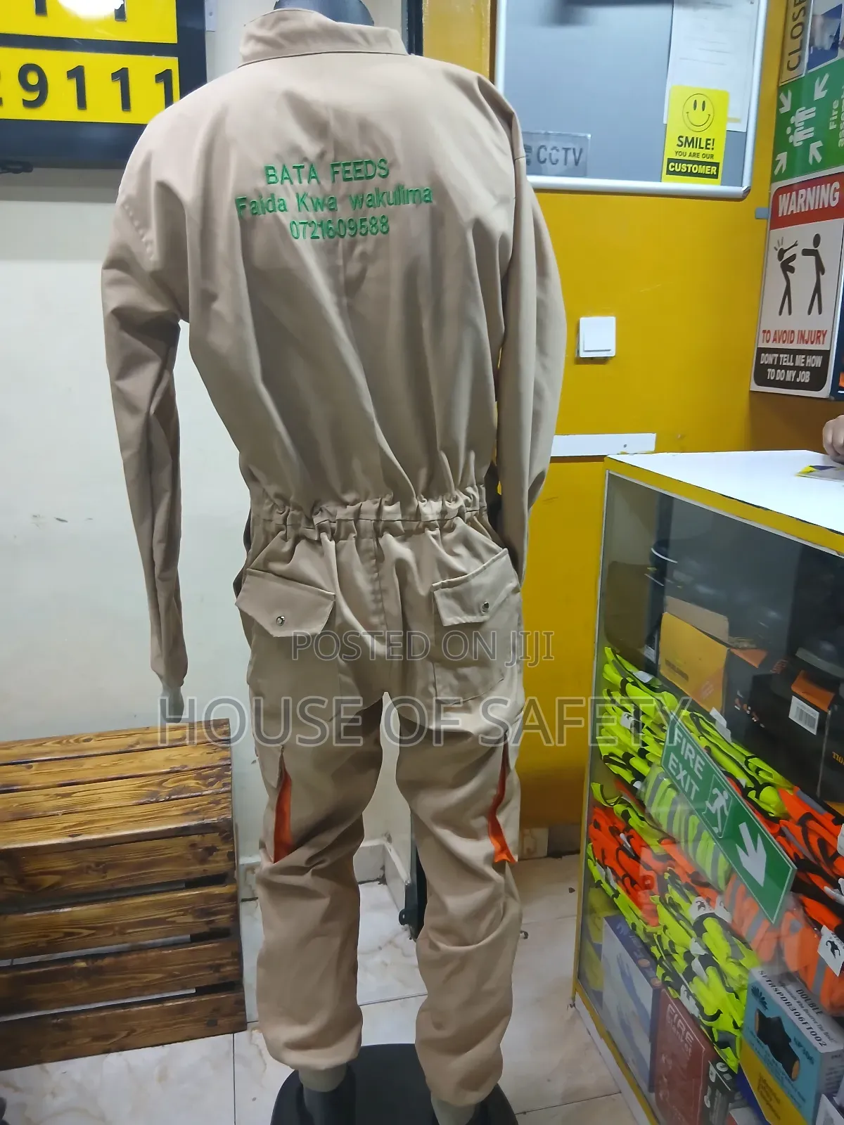 Beige Safety Overall Colour Chart Number 2