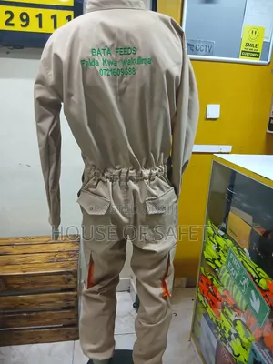 Khaki Beige With Orange Pockets