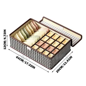 17 Grid Foldable Undergarment Organizer_car