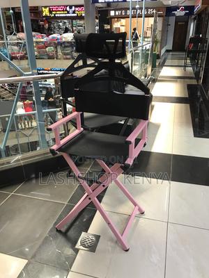 Makeup Chair With Headrest - Professional Salon Stool - main view