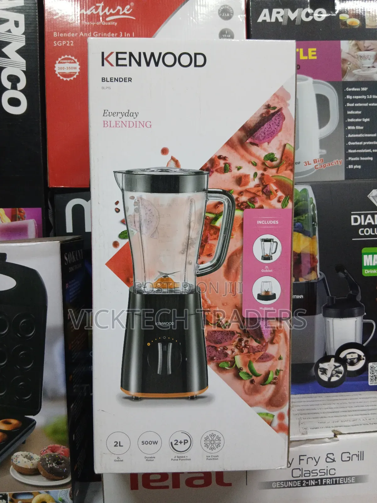 Blender, Kenwood 500w 2l Jar Blender Plus Miller With 1yr Warranty
