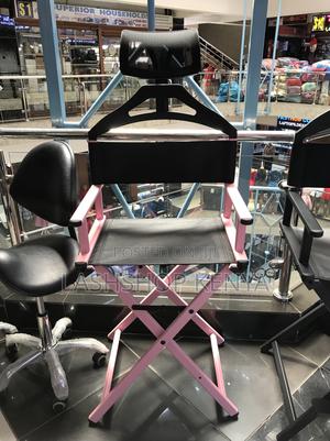 Makeup Stool With Headrest - Salon Studio Chair - main view