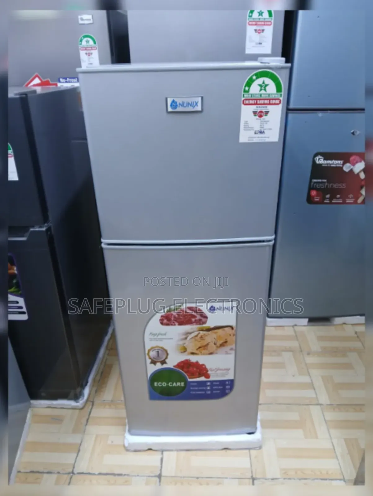 Brand New Nunix Fridge (138l, Double-Door)