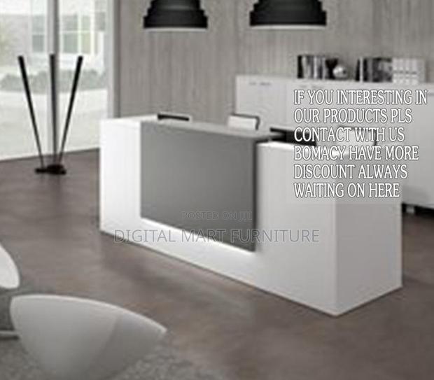 1400mm White Reception Desk For Cashier - thumbnail 2