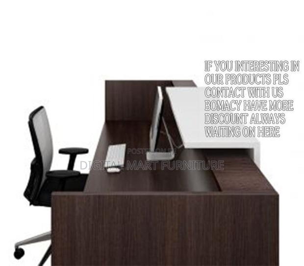 1400mm White Reception Desk For Cashier - thumbnail 3