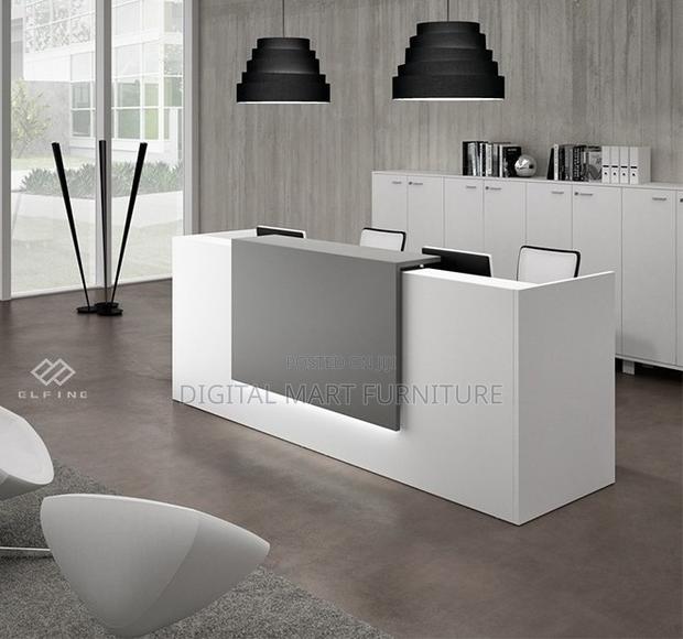 1400mm White Reception Desk For Cashier - thumbnail 7