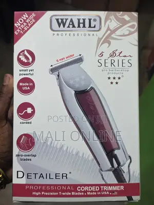 Wahl Detailer Trimmer Corded Extra Wide Barber Hair Trimmer