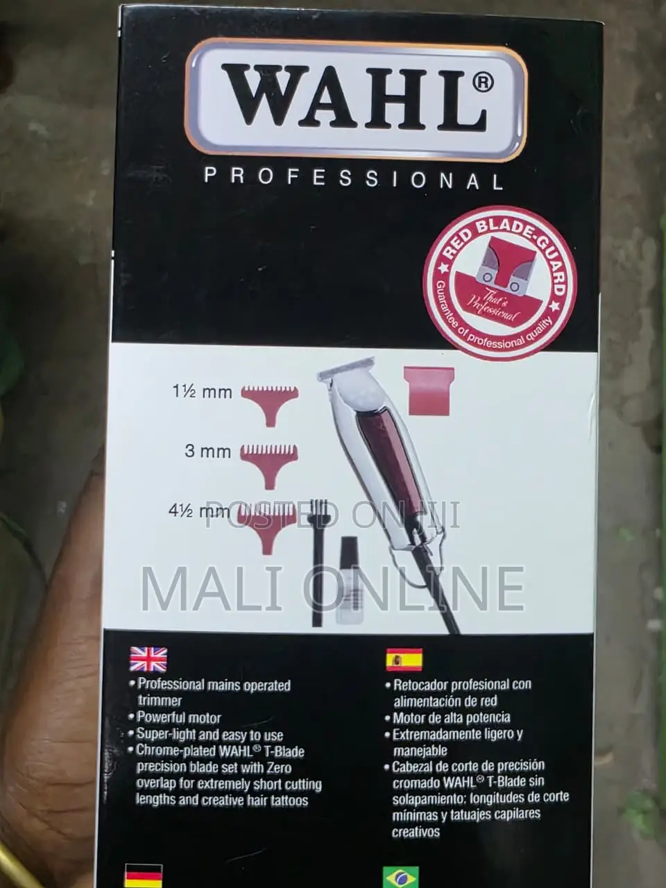 Wahl Detailer Trimmer Corded Extra Wide Barber Hair Trimmer