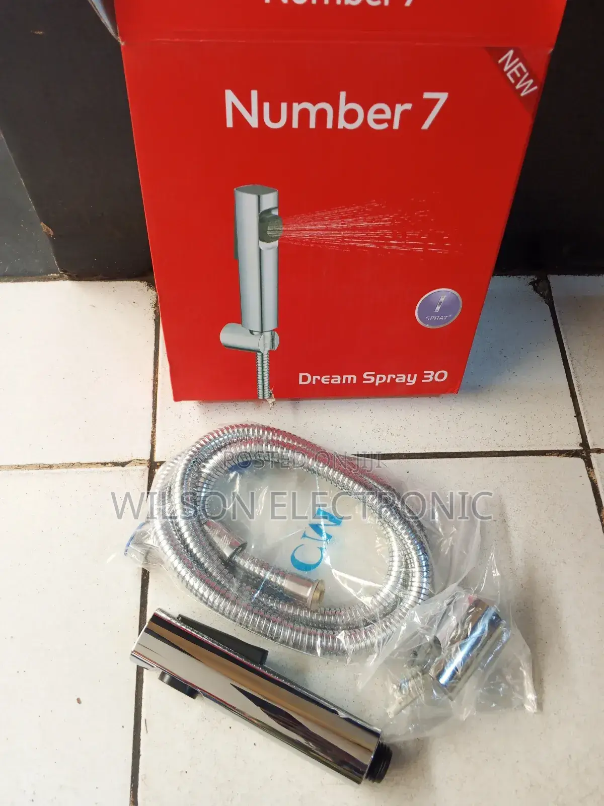 Number 7 Silver Arabic Shower.