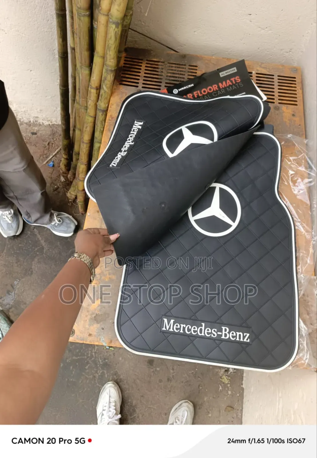 5pcs Mercedes Branded Floor Waterproof Mats Fits All Models