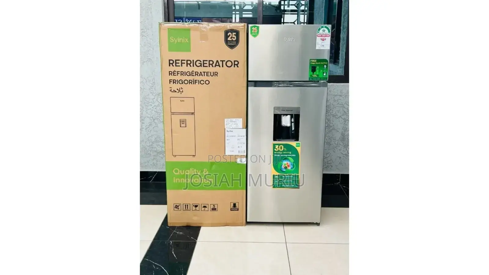 Syinix 210-Litre Refrigerator With Inbuilt Fridge Guard