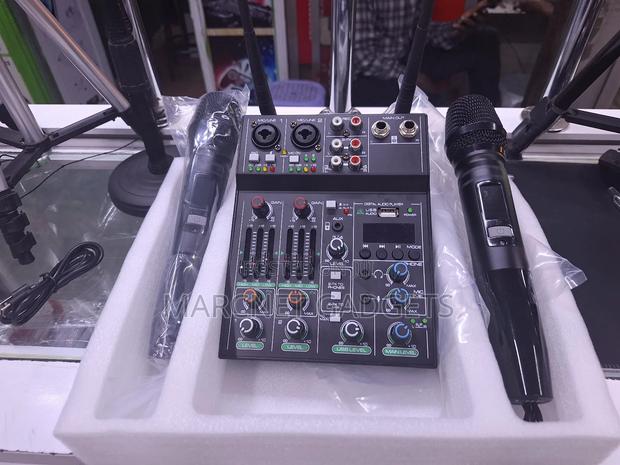 5 Channel Wireless Mixer 2 Microphone Usb Multiline Input 48v Phantom - main view