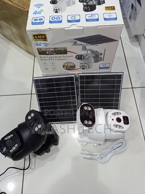 Dual Lens Solar Powered CCTV Camera Simcard Enabled Full Hd 6mp