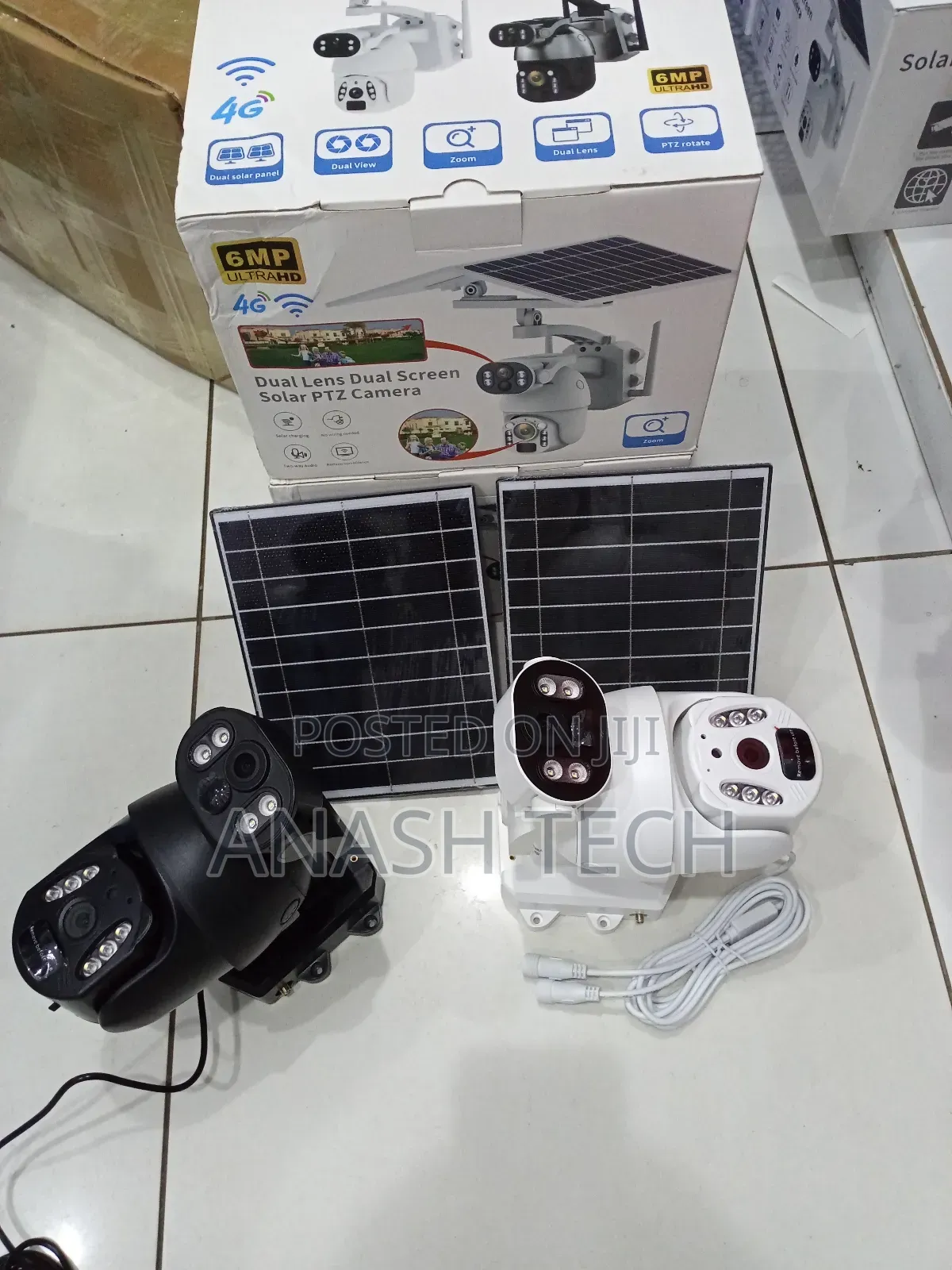 6mp Full Metallic Dual Lens Ubox 4g Solar Powered Wireless PTZ Camera