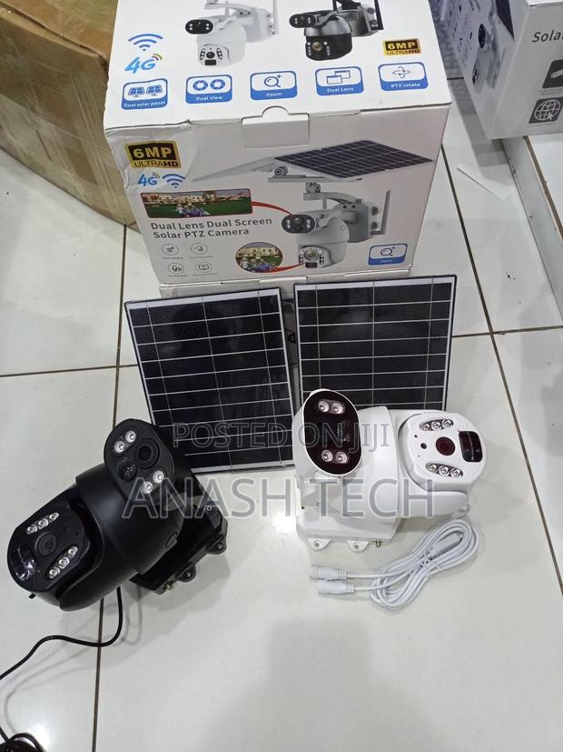 6mp Full Metallic Dual Lens Ubox 4g Solar Powered Wireless PTZ Camera