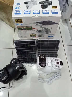 6mp Dual Lens 4g Solar Powered Ubox CCTV Security Camera With Audio