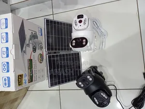 6mp Ubox Solar 4g Powered CCTV Outdoor Camera With Dual Lenses