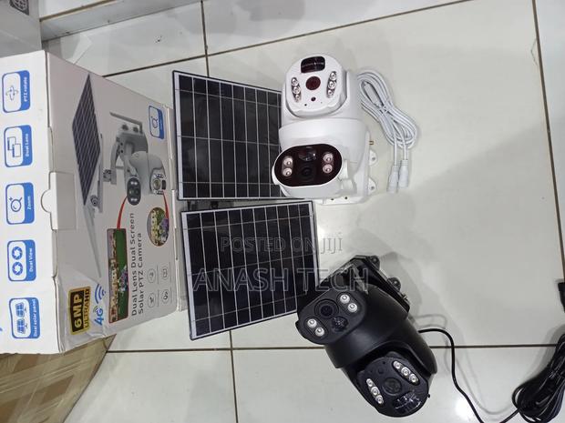 6mp Ubox Solar 4g Powered CCTV Outdoor Camera With Dual Lenses