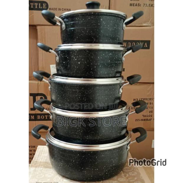 *James Pot Black Cookware Set(Wove),Granite Material* - main view