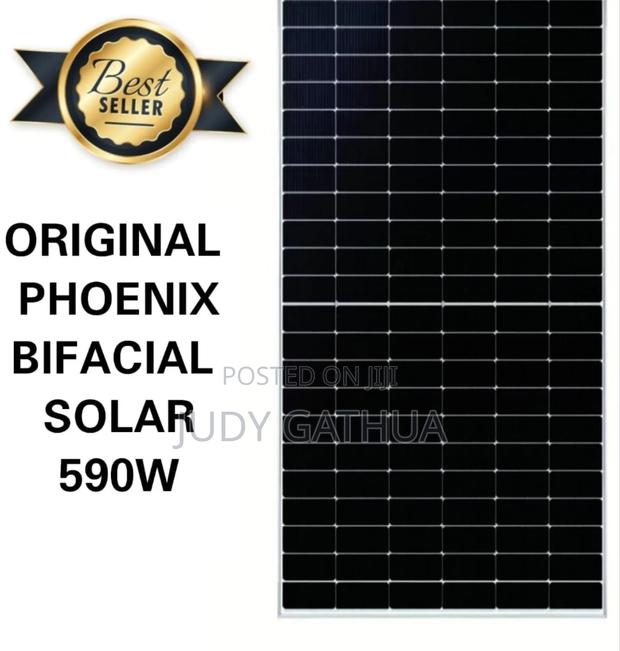 Ssolar Panel 590 Watts Bifacial - main view