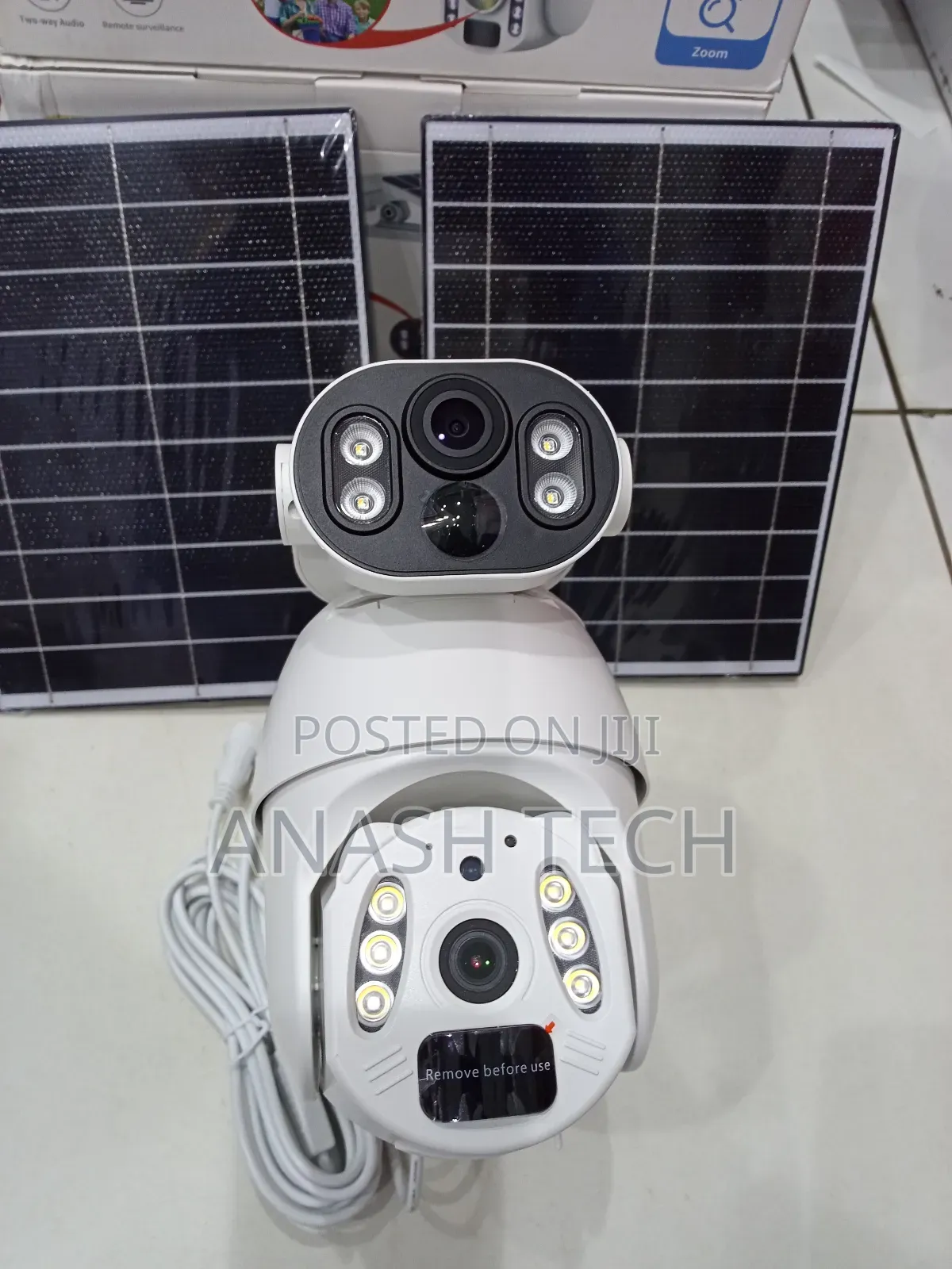 Dual Lens 6mp Ubox 4g Simcard Solar CCTV Outdoor Camera
