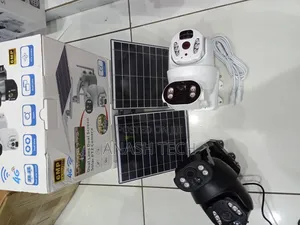 Ubox 6mp Dual Lens Solar 4g CCTV Camera With Double Panels
