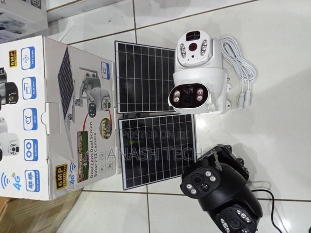 Ubox 6mp Dual Lens Solar 4g CCTV Camera With Double Panels