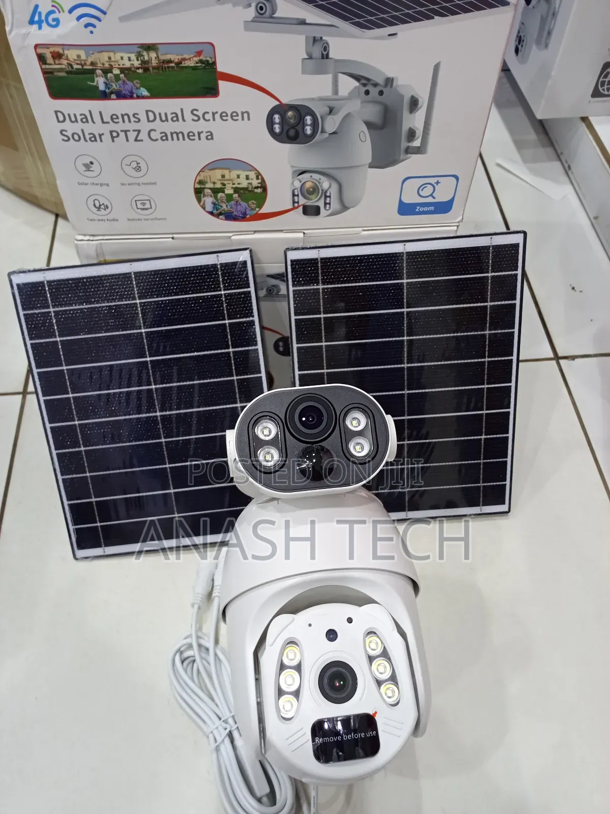 Wireless Camera Security 4g Dual Lens CCTV Solar PTZ Ubox Outdoor