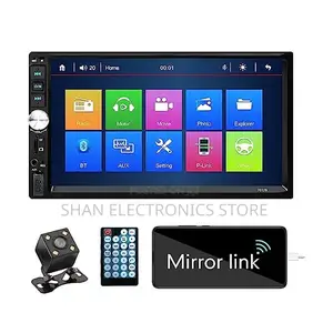 7018 7 Inch Single Din Car Mp5 Radio/Bt/Usb + Reverse Camera