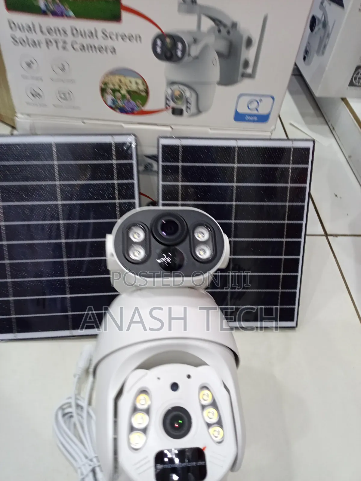High-Resolution 6mp Image Ubox Dual Lens Dual Screen Solar PTZ