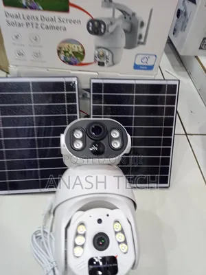 High-Resolution 6mp Image Ubox Dual Lens Dual Screen Solar PTZ