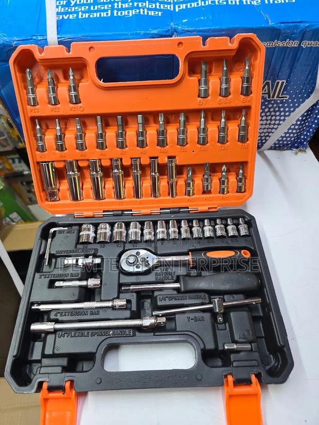 53-Piece Ratchet Socket Wrench Set, - main view