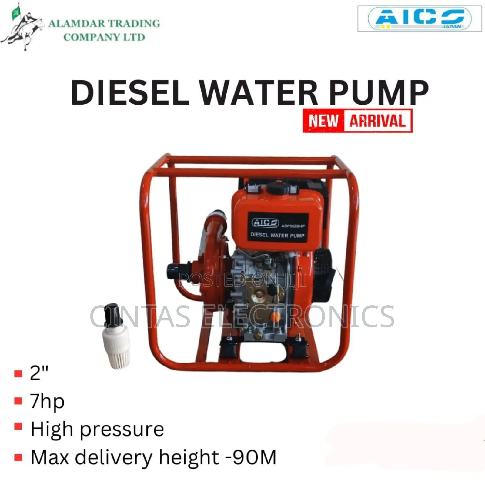 2" High Pressure Diesel Water Pump