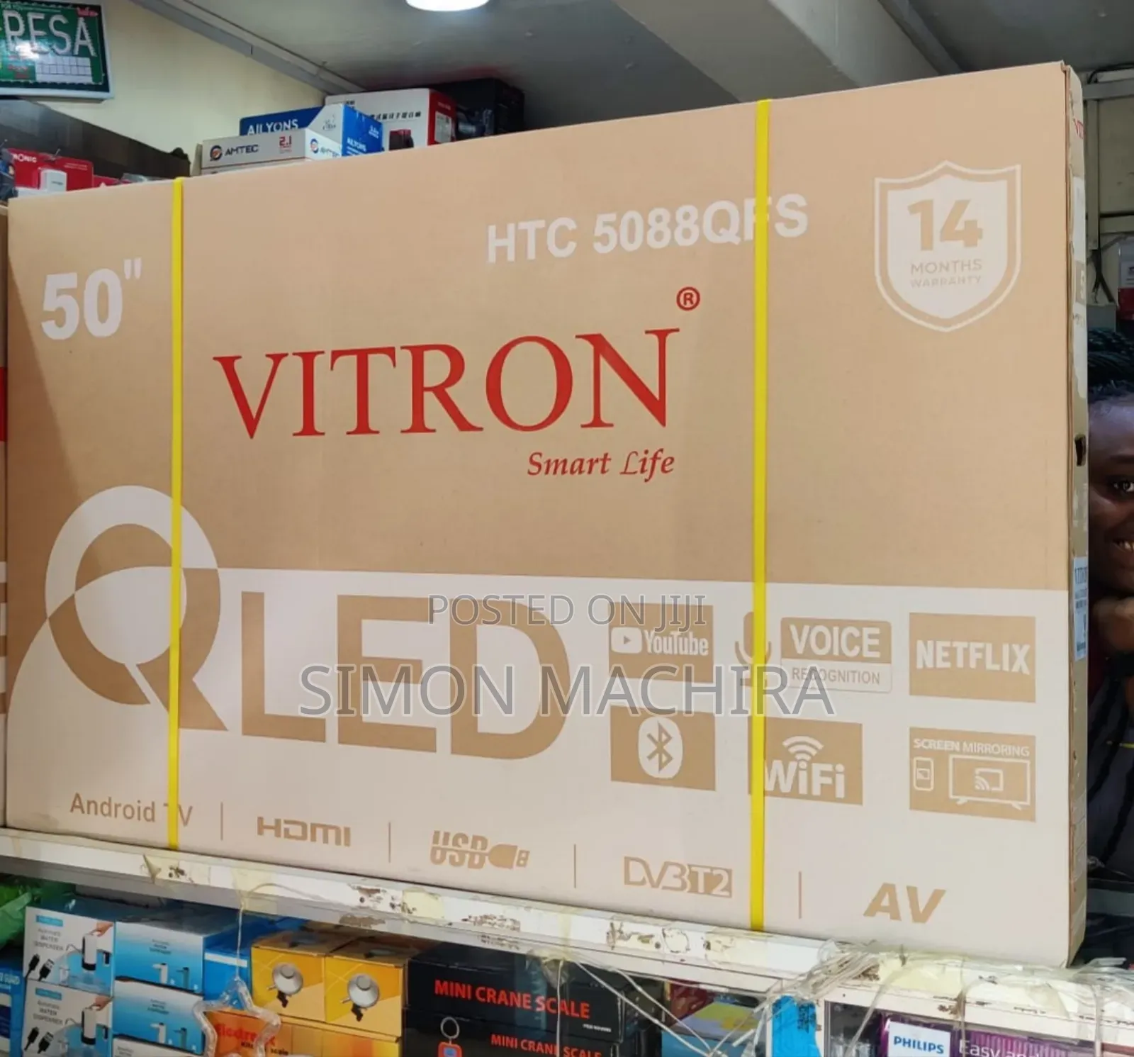 Vitron 50 Inch Qled Smart Tv Frameless