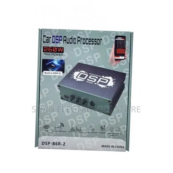 Car Audio Amplifier B6r2 DSP With an Equalizer and Phone App