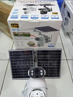 6mp Ultrahd Dual Lens Dual Screen Solar-Ubox 4g PTZ Outdoor Camera