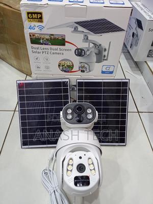 Dual View,Dual Solar Panel 6mp Ultrahd Ubox Outdoor Solar PTZ Camera - thumbnail 2