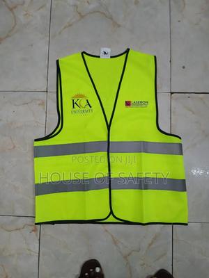120gsm Vest Reflectors Jacket Luminous Green - thumbnail 2
